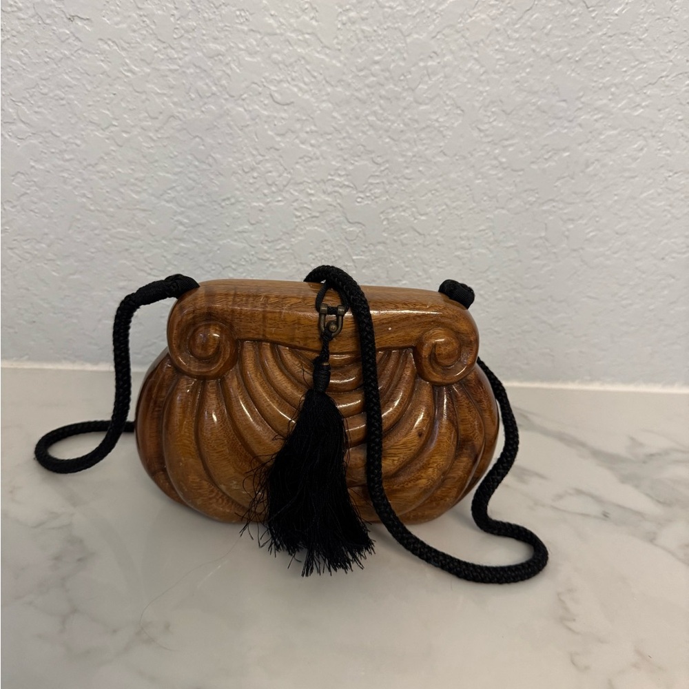 Timmy woods baroque crossbody vintage wood